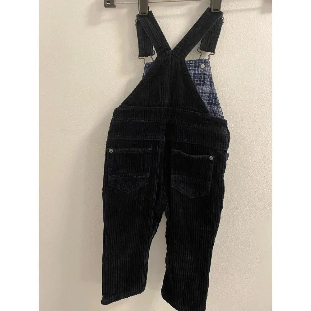 BABY CORDUROY OVERALLS - BLUE - 12-18 MONTHS - PERFECT CONDITION